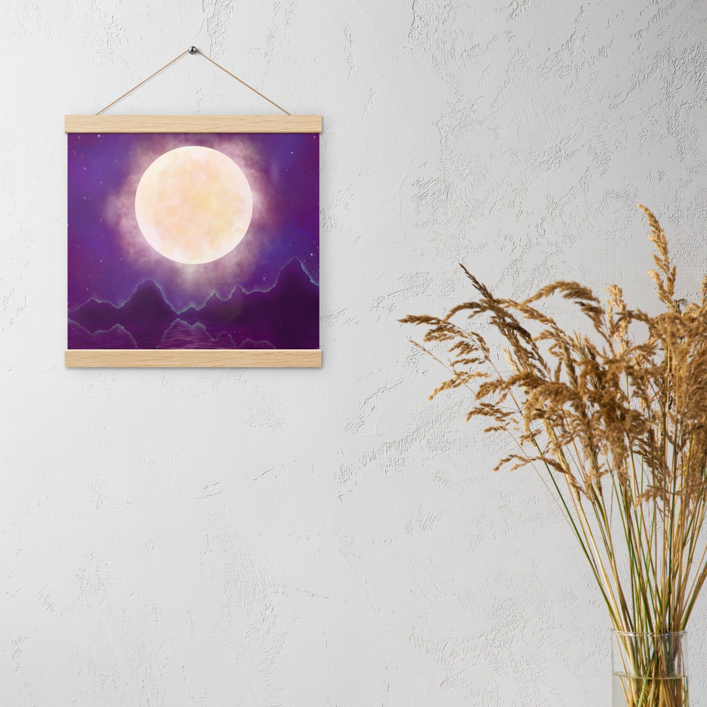 Harvest Moon Poster with Hangers