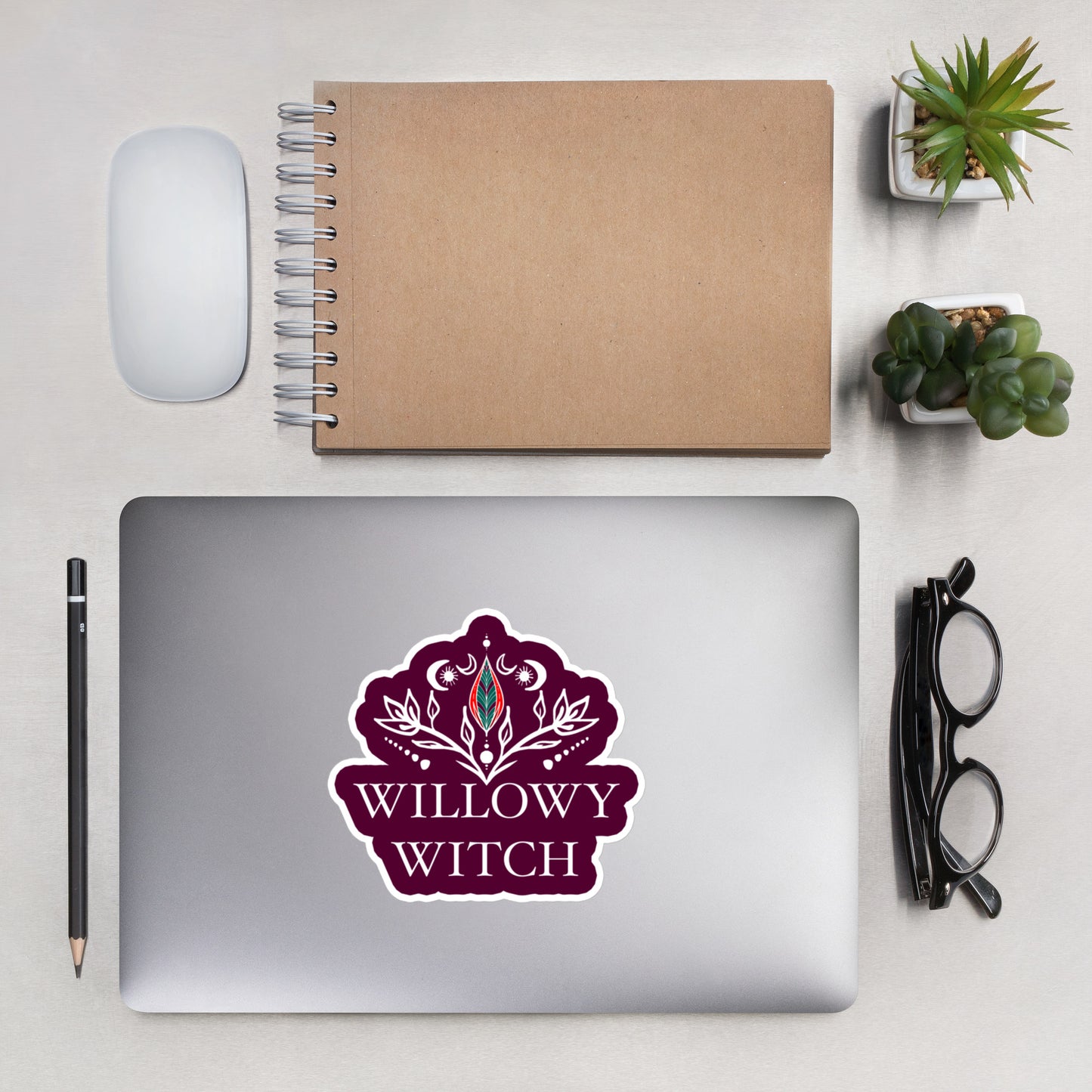 Willowy Witch Bubble-free stickers