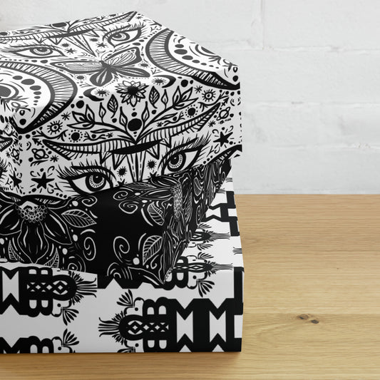 Black and White Wrapping Paper Sheets